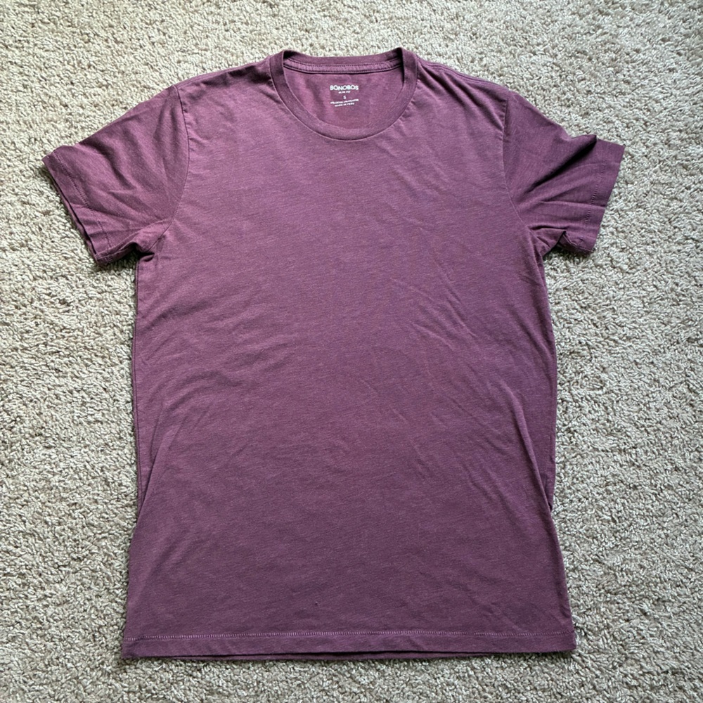 Bonobos Burgundy Slim Fit T-Shirt